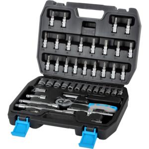 46 PCS SOCKET SET 1/4” DRIVE, 4-14 MM 58046